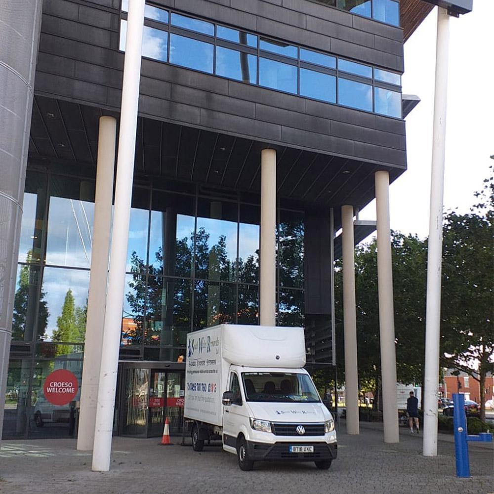 south Wales removals van moving a business